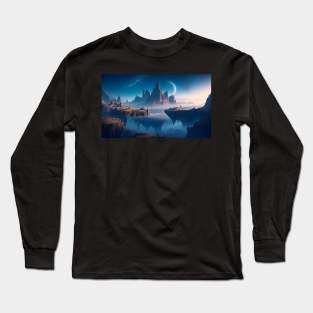 Natural landscape on another planet Long Sleeve T-Shirt